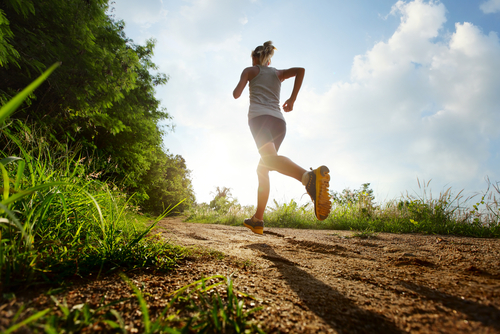 Photo of a woman running