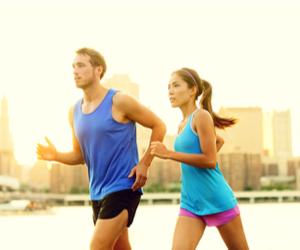 Jogging couple